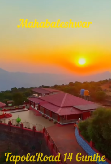 Tapola Road Mahabaleshwar - 14 Gunthe Beautiful Valley View and Koyana Backwater View Resort for Sale 