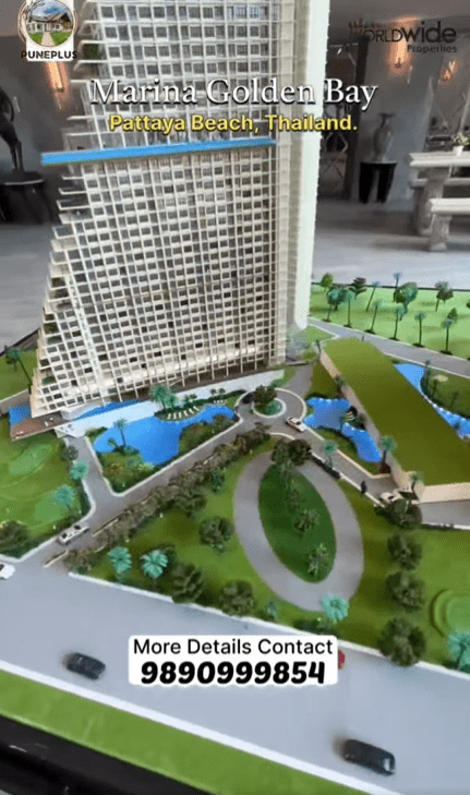 Marina Golden Bay-Pattaya City - 1 BHK Apartment