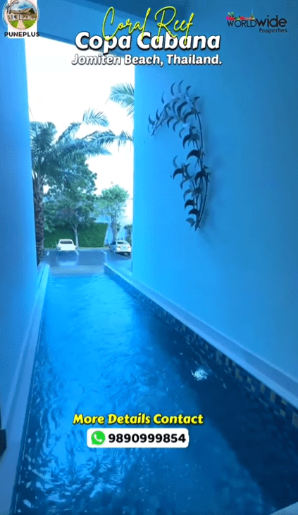 Coral Reef-Copa Cabana-Jomtien Beach Thailand - 1 BHK Apartment with Pool